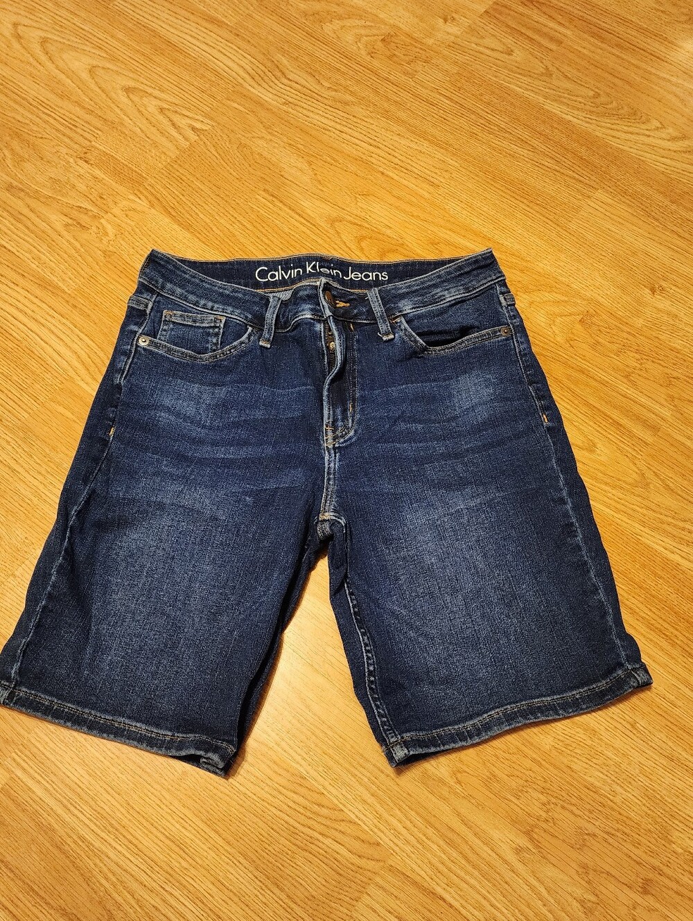 Calvin Klein Blue Jeans Bermuda Shorts Denim GUC Size 6